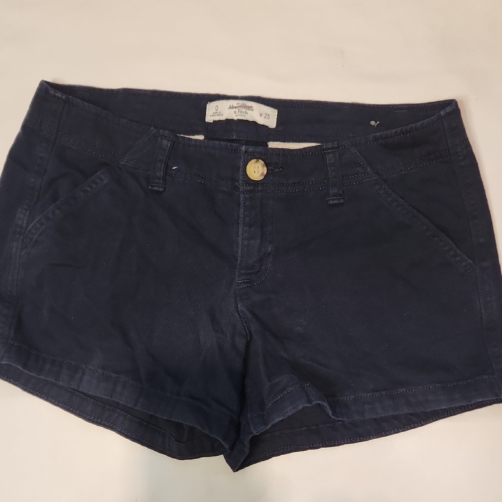 Abercrombie & Fitch | Dark Blue Jean Shorts | Sz 0